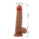 Dildo Lisle, 8.1 na przyssawce, płynny silikon, Pretty Love