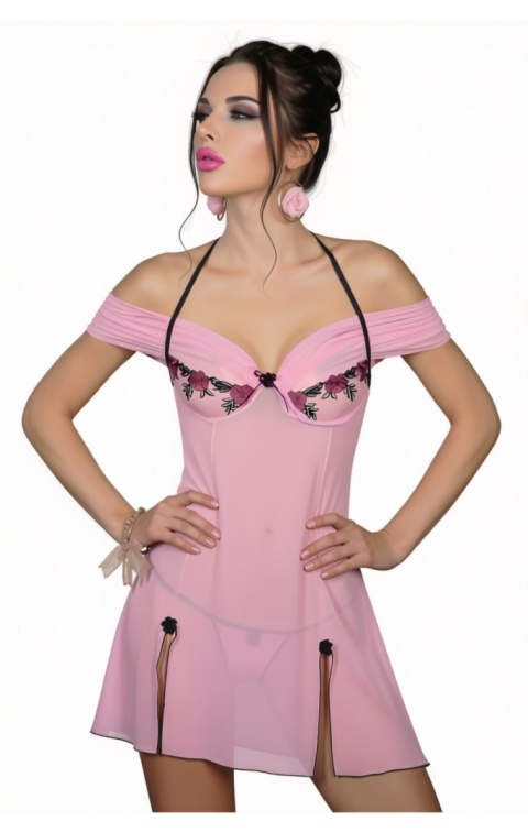 Koszulka Chamel rozmiar, stringi w komplecie, LivCo Corsetti