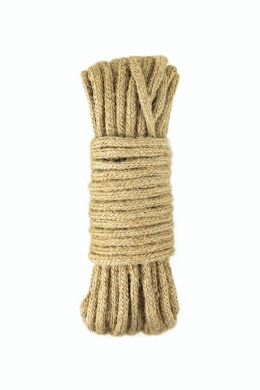 Lina konopna, 10 m, do wiązania w stylu japońskim, Hemp Bondage Rope , EasyToys