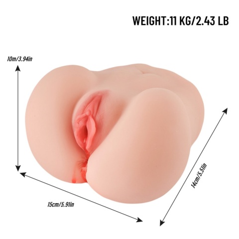 Masturbator Virgin Style 2 z wibracjami, z jednorazowym zbiornikiem ze sztuczną krwią
