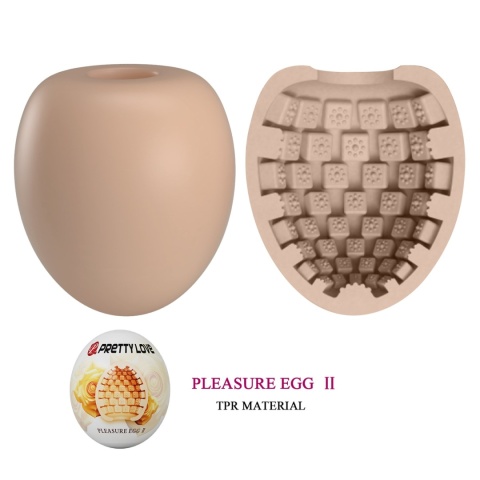 Masturbator podróżny, jajko - masażer penisa, Pleasure Egg, TPR, wielorazowy