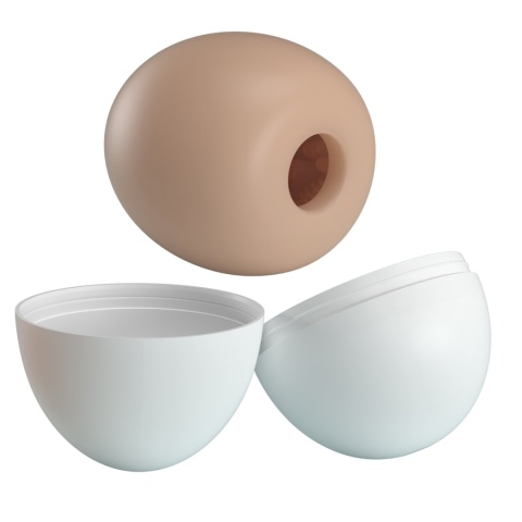 Masturbator podróżny, jajko - masażer penisa, Pleasure Egg, TPR, wielorazowy