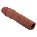 Nakładka (przedłużka) na penisa Stevenson, TPR, wydłuża o 7.6 cm, bez zaczepu na jądra