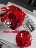 Nasutniki wielorazowe z cekinów i cyrkonii, bardzo dekoracyjne, NORIAN, LivCo Corsetti
