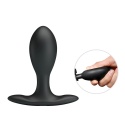 Korek analny pompowany bez wibracji, z mimośrodową kulką, stymulator prostaty