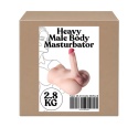 Replika ciała męskiego 2.8 kg, penis, jądra, odbyt, bez wibracji, super realistyczny
