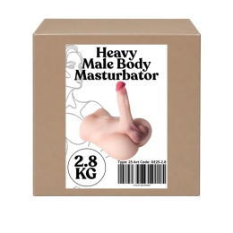 Replika ciała męskiego 2.8 kg, penis, jądra, odbyt, bez wibracji, super realistyczny