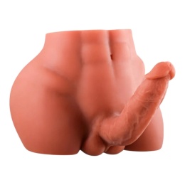 Replika ciała męskiego, penis + jądra + odbyt, 4,3 kg, bez wibracji