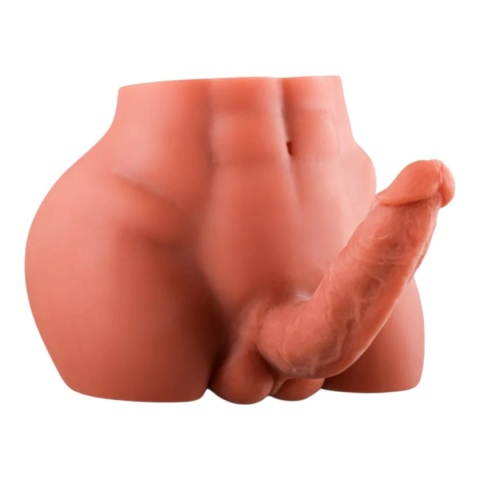 Replika ciała męskiego, penis + jądra + odbyt, 4,3 kg, bez wibracji