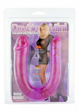 Podwójne dildo waginalno - analne, PVC, Double Mini