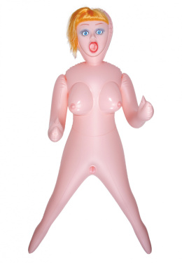 Dmuchana pompowana lalka erotyczna z twarzą 3D, blondynka Lolita Boss of Toys