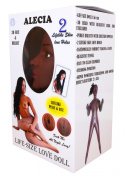 Czarnoskóra dmuchana pompowana lalka erotyczna Alecia wagina i anus - cyberskóra Boss of Toys