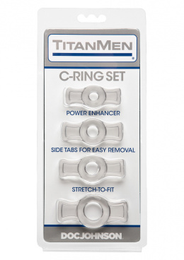 Titanman C ring Set - zestaw pierscieni erekcyjnych.