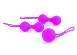 Kulki gejszy do zabawy i treningu mięśni Kegla, silikon, Ball Set Pink, Boss of Toys - zestaw 3 sztuki