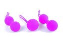 Kulki gejszy do zabawy i treningu mięśni Kegla, silikon, Ball Set Pink, Boss of Toys - zestaw 3 sztuki