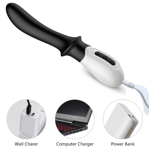 Wibrator analny lub waginalny do masażu punktu G lub prostaty z funkcją podgrzewania, Fox, Bailey 2