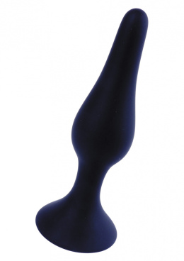 Korek analny na przyssawce (zatyczka analna z silikonu), czarny, rozmiar XL, Boss of Toys (zatyczka analna)