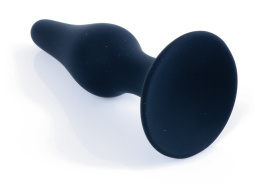 Korek analny na przyssawce (zatyczka analna z silikonu), czarny, rozmiar XL, Boss of Toys
