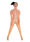 Lalka Angelina 3D naturalnej wielkości stojąca lalka pompowana z trzema otworami miłości, wibruje i wzdycha