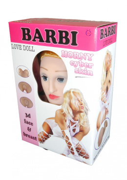 Lalka Barbi 3D, pompowana (dmuchana), z elementami z cyberskóry, naturalne włosy, Boss of Toys