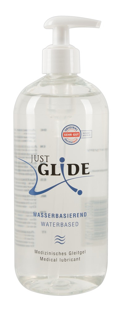 Lubrykant/żel wodny klasy medycznej, Just Glide, butelka z pompką, 500 ml.