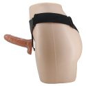 Strap-on z jednym dildem, wersja zakładana przez kobiety, Baile4 Ultra Passionate Harness Realdeal Penis 6,2, z wibracjami