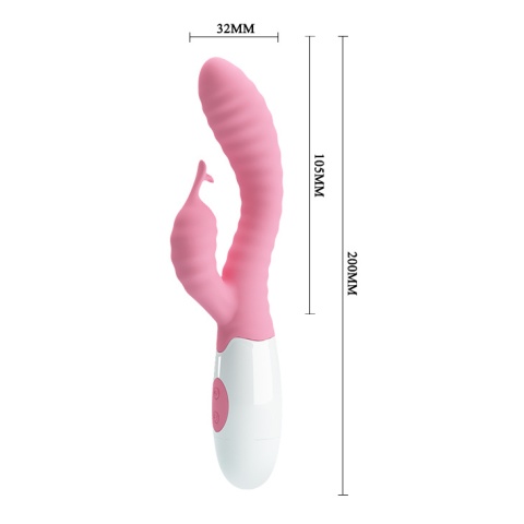 WIbrator na baterie, Hyman Pretty Love, silikon, stymulacja punktu G i łechtaczki