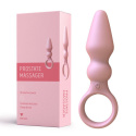 Wibrujący korek analny (masażer, stymulator, zatyczka) z pętlą, silikon, USB, Back Court Prostate Massager