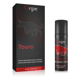 Krem wzmacniający erekcję, Orgie Touro, Taurine Power Cream, z tauryną, żeńszeniem i miłorzębem, 15 ml