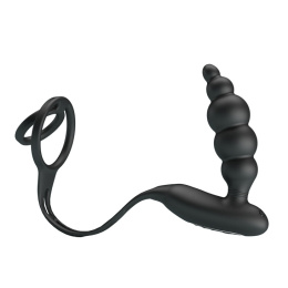 Masażer prostaty z 2 pierścieniami, USB, Pretty Love, Vibration Penis Sleeve III