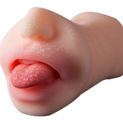 Masturbator dwustronny 515 g, 3D, wagina i usta, bardzo realistyczny, cyberskóra