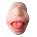 Masturbator dwustronny 515 g, 3D, wagina i usta, bardzo realistyczny, cyberskóra