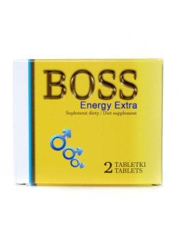 Suplement diety Boss żółty, poprawia erekcję, wydłuża stosnek, pudełko 2kapsułki.
