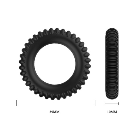 Zestaw pierścieni erekcyjnych Titan Baile Blue, silikon, 3 rozmiary