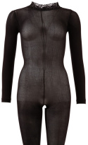 Bodystocking (catsuit), NO:XQSE, otwarte, przezroczyste, rozmiar XL, Mandy Mystery Lingerie