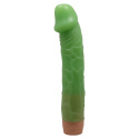 Dildo z wibracjami (realistyczny wibrator) Barbara 8,8 zielony, baterie, TPE