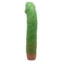 Dildo z wibracjami (realistyczny wibrator) Barbara 8,8 zielony, baterie, TPE