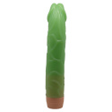 Dildo z wibracjami (realistyczny wibrator) Barbara 8,8 zielony, baterie, TPE