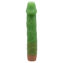 Dildo z wibracjami (realistyczny wibrator) Barbara 8,8 zielony, baterie, TPE