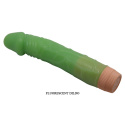 Dildo z wibracjami (realistyczny wibrator) Barbara 8,8 zielony, baterie, TPE