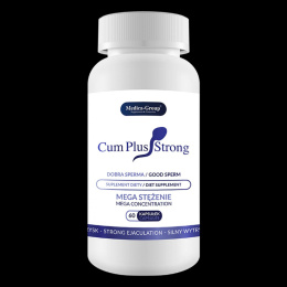 Suplement diety Cum Plus Strong, poprawiający ilość, jakość i smak spermy, 60 kapsułek