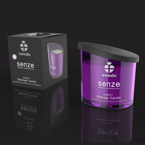 Świeca do masażu i aromaterapii, aromat cytrusowy, Senze Divine, 50 ml