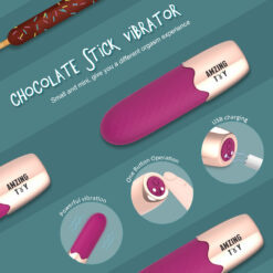 Mini masażer/stymulator łechtaczki, sutków, Candice, S-Hande, silikon, USB