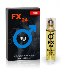 Perfumy męskie z feromonami, FX24, 5ml, butelka z kulką