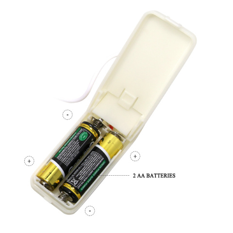 Podwójne dildo na przyssawce (waginalno - analne), z wibracjami (pilot na kablu), Baile