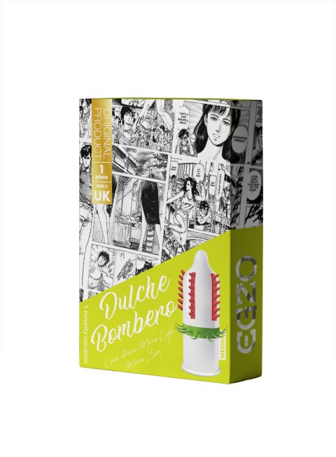 Prezerwatywa (śmieszna, z wąsami), EGZO, pudełko - 1 sztuka, różne wzory