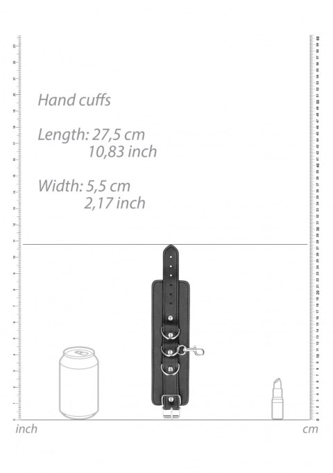 Wiązanie typu Hogtie, kajdanki na ręce i nogi oraz krzyżak, skóra syntetyczna, Ouch