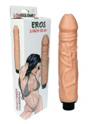 Wibrator realistyczny (wibrujące dildo) Eros, cyberskóra, baterie, Boss of Toys