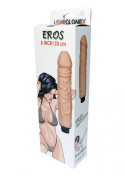 Wibrator realistyczny (wibrujące dildo) Eros, cyberskóra, baterie, Boss of Toys