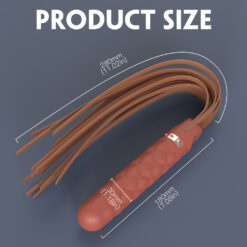 Wibrator (wibrujące dildo) z biczem (pejczem) typu dyscyplina, silikon, poliuretan, USB, Bloody Mary, S-Hande